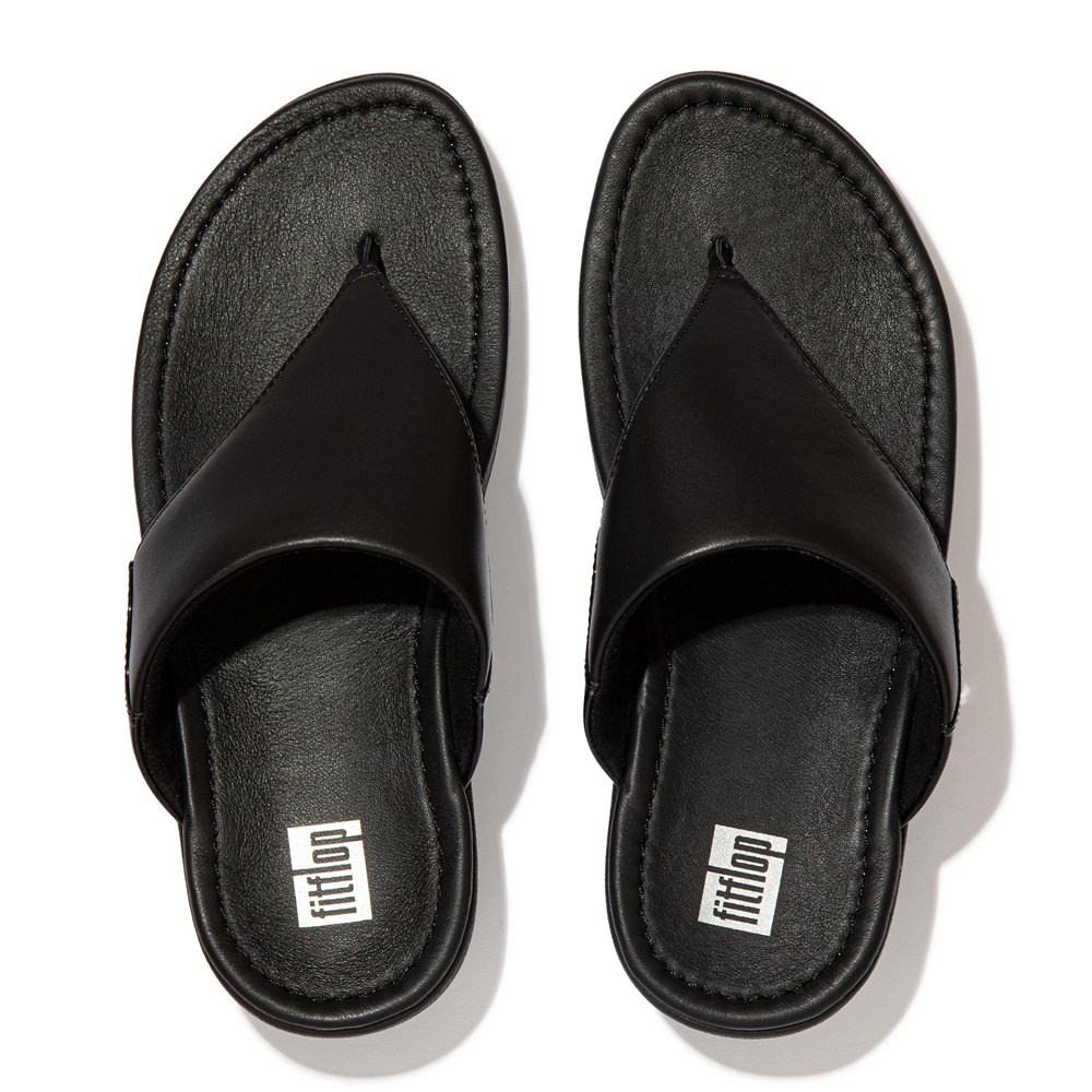 Fitflop Womens Sandals Black - Myla Toe Thongs - GD0762543